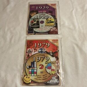 NWT Vintage Flashback DVD Set 1929 & 1979 - Retro Music & Pop Culture